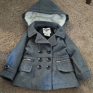 OshKosh B'gosh Gray Pea Coat Classic Style